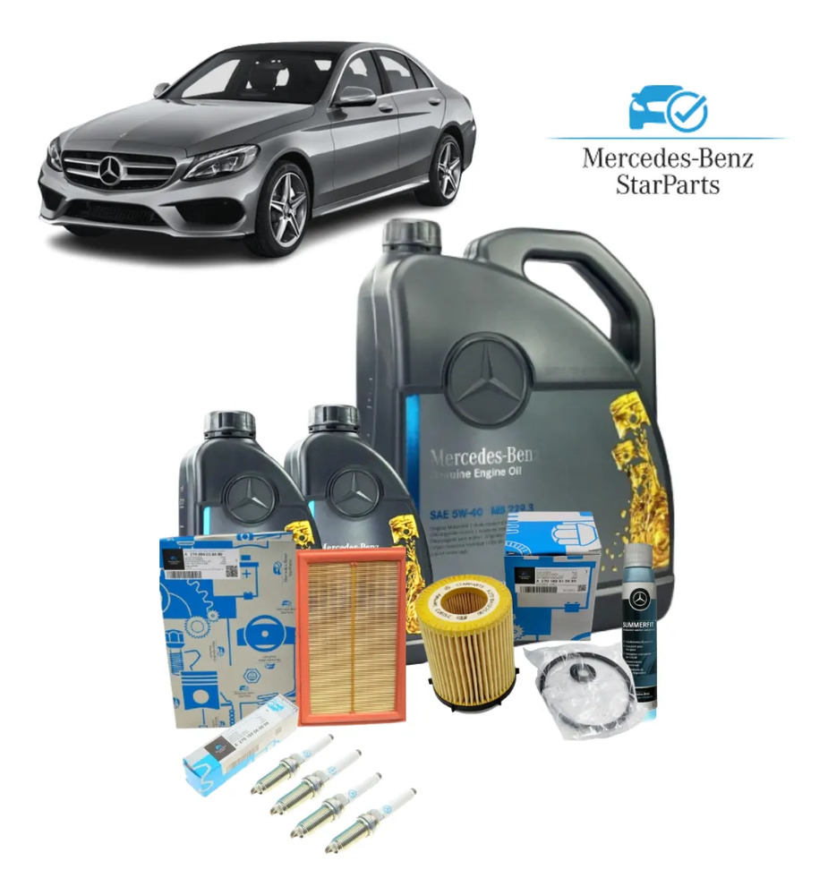 Kit De Afinación B Mercedes-benz C200 W205 Con Bujías